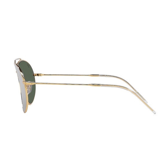 Ray Ban Reverse Aviator in Arista & Dark Green - Picture 3 of 7